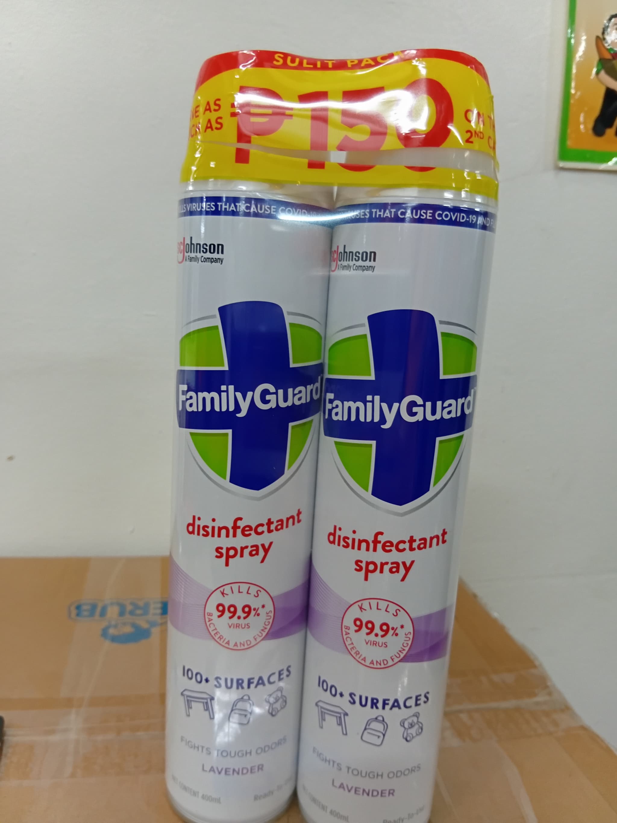 Family Guard Disinfectant Spray Lavander 400mlx2s