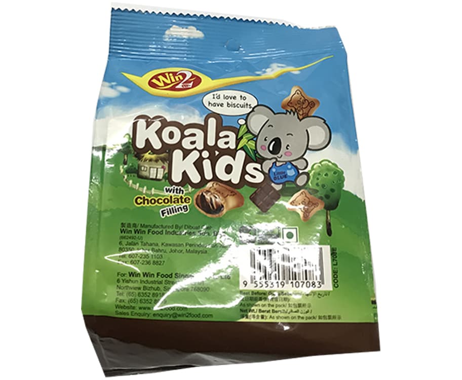 Win2 Koala Kids with Chocolate Filling 45g