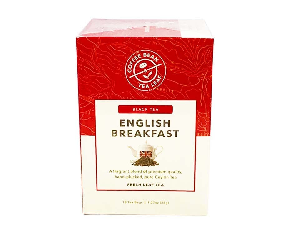 The Coffee Bean & Tea Leaf Black Tea English Breakfast Fresh Tea Leaf 18 Tea Bags 1.27oz (36g)