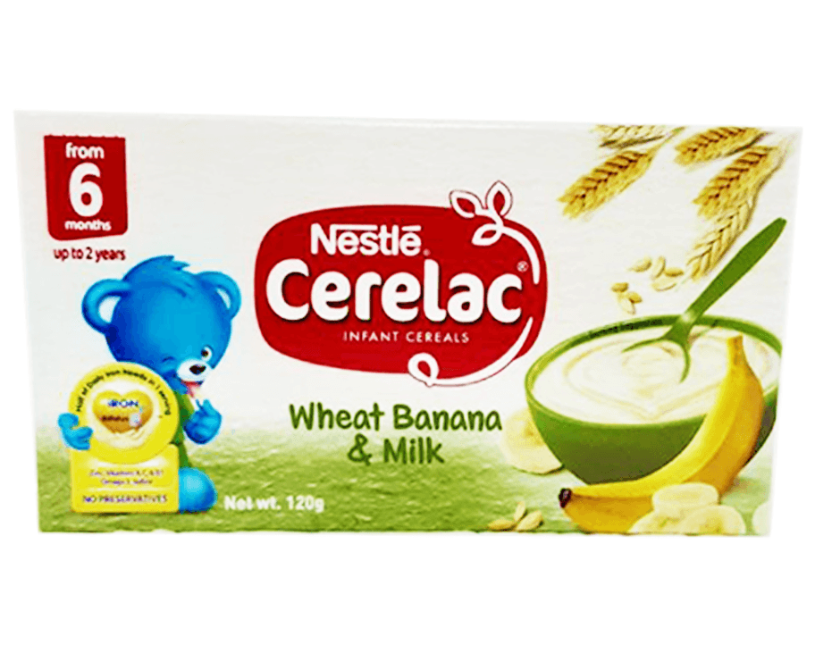 Nestlé Cerelac Infant Cereals Wheat Banana & Milk 120g
