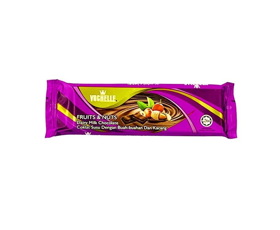 Vochelle Fruits & Nuts Dairy Milk Chocolate 40g