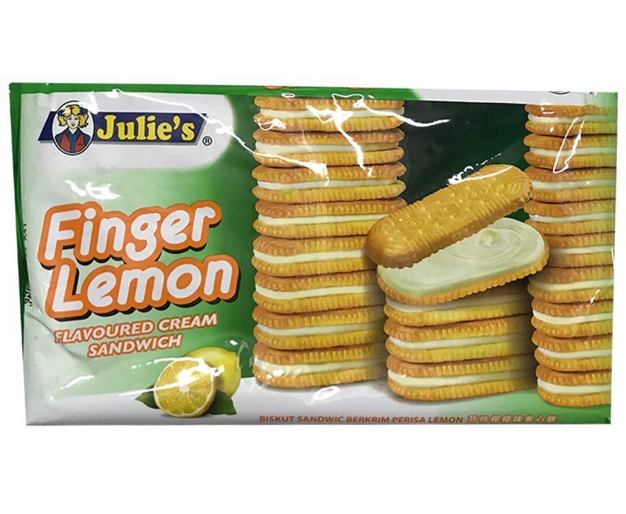 Julie's Finger Lemon Flavoured Cream Sandwich 126g