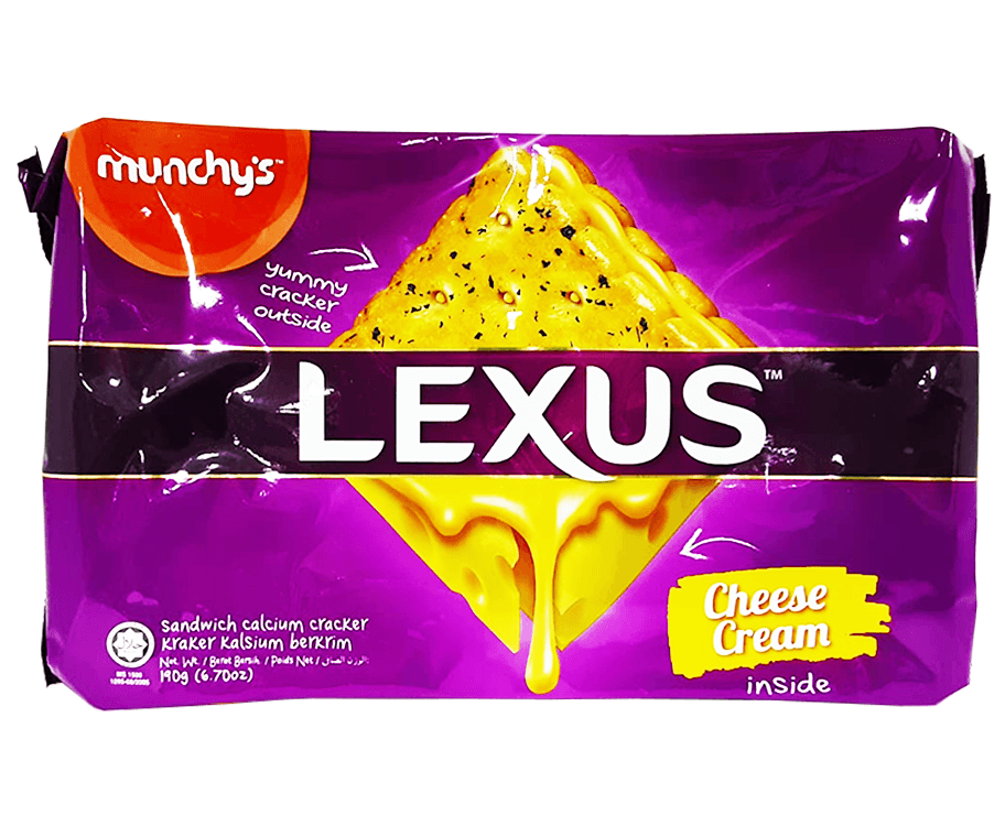 Lexus Cheese Cream Sandwich Calcium Cracker 190g