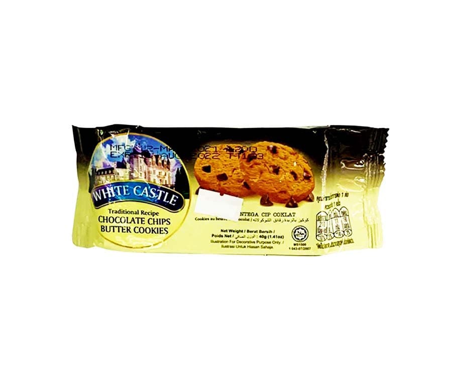 White Castle Traditional Recipe Chocolate Chips Butter Cookies 40g