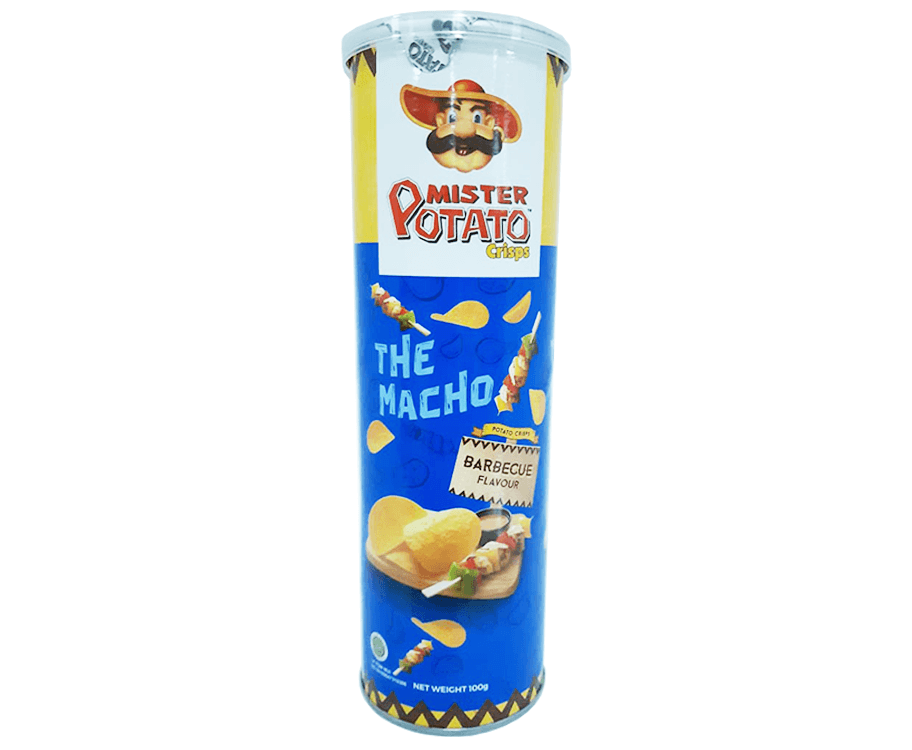 Mister Potato Crisps The Macho Barbecue Flavour 100g