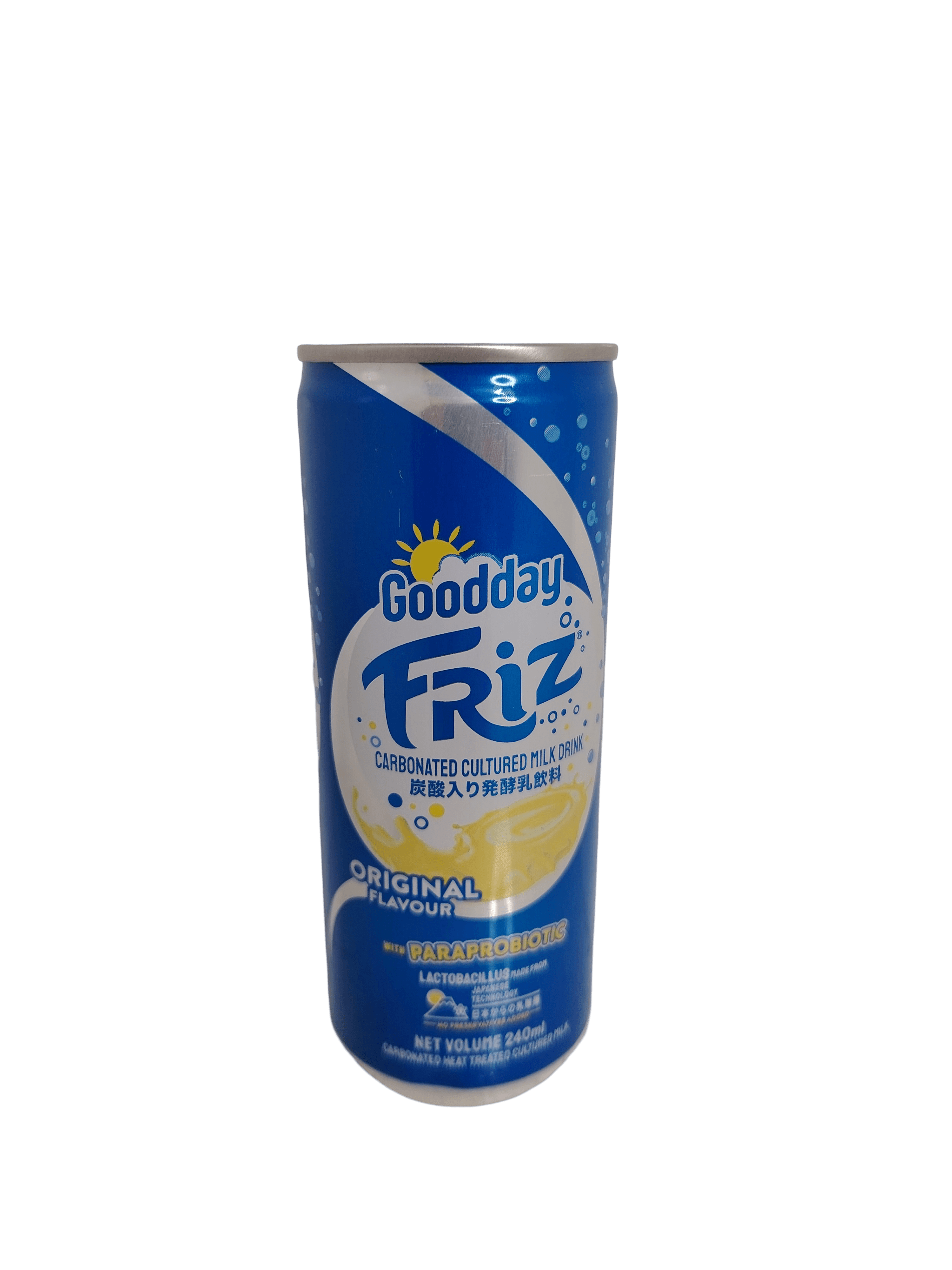 Goodday Friz Carbonated Cultured Milk Drink Original Flavour with Paraprobiotic 240mL