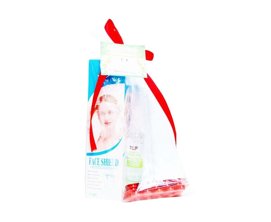 Heng De Faceshield + TGP Ethyl Alcohol Spray 60mL + 6 Pieces Face Mask + 30 Pieces Lemon-Cee