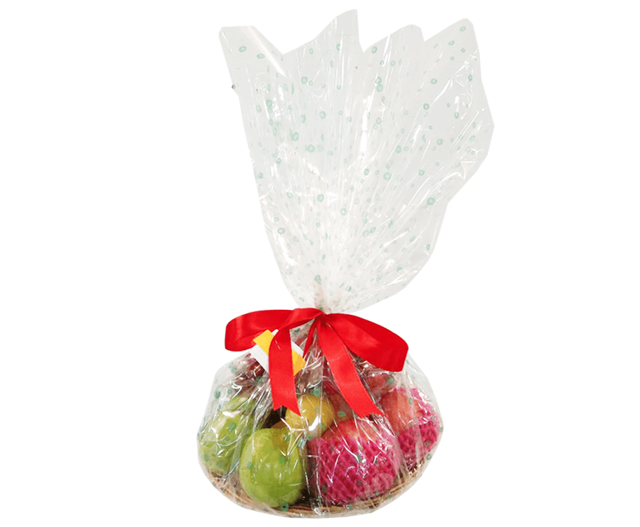 Red Apple Green Apple Lemon Grapes Pears Fruit Basket